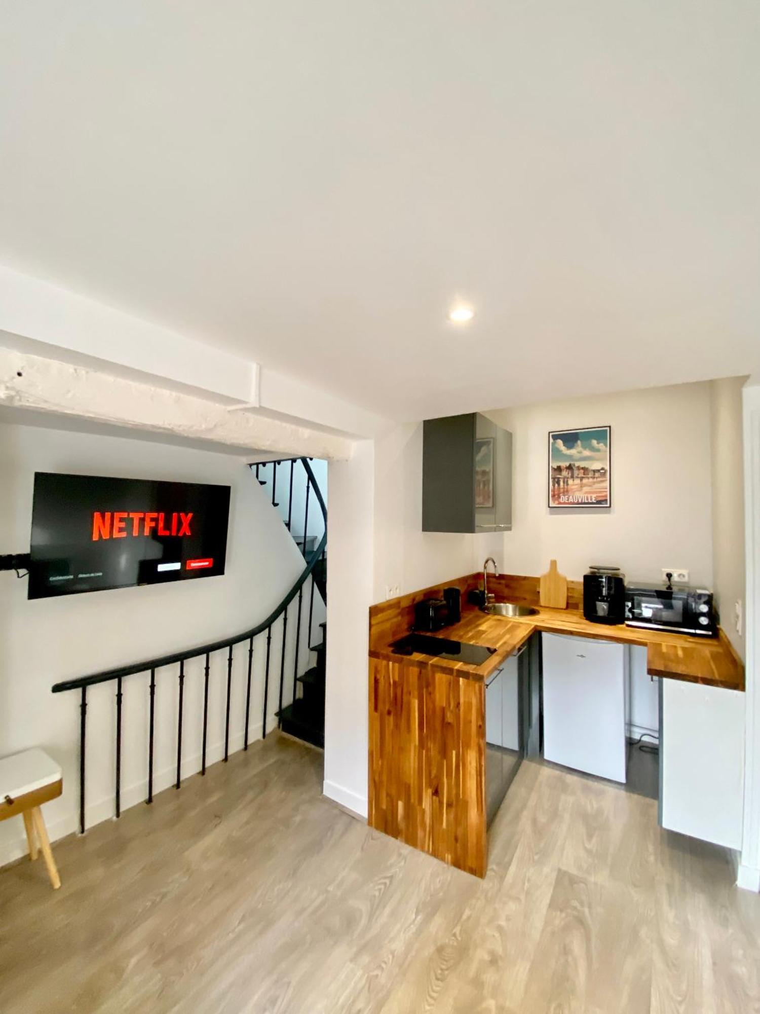 Ferienwohnung Le Duplex Rouen Cocooning Rouen Centre Parking Exterior foto